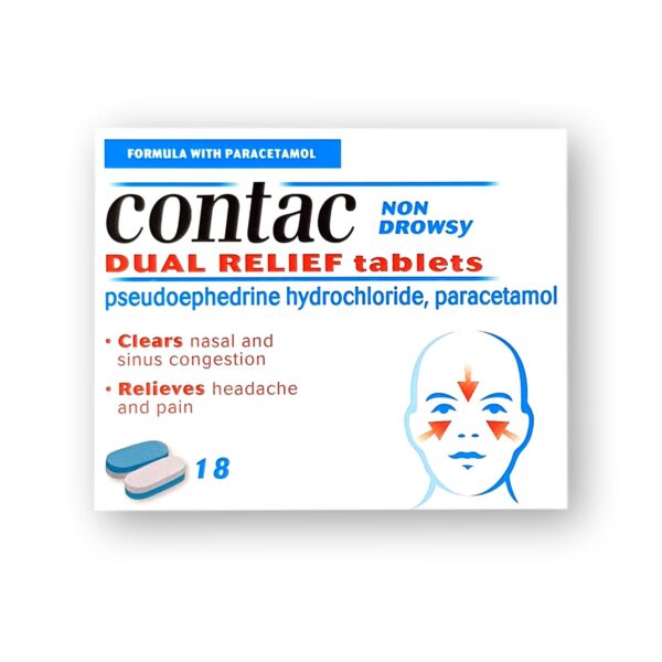 Contac Dual Relief Tablets 18's