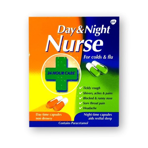 Day & Night Nurse Colds & Flu capsules 24's