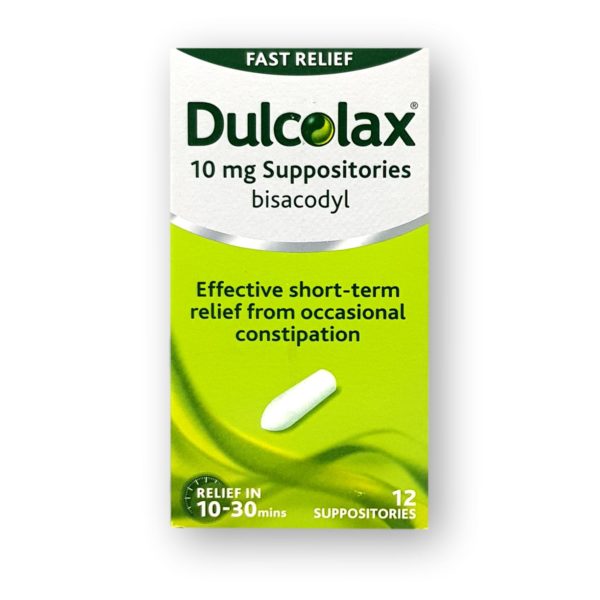 Dulcolax 10mg Suppositories 12's
