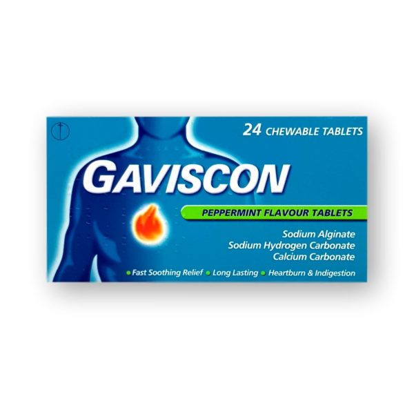Gaviscon Peppermint Flavour Chewable Tablets 24's