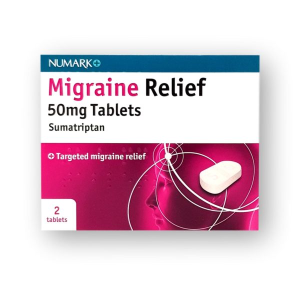 Numark Migraine Relief 50mg Tablets 2's