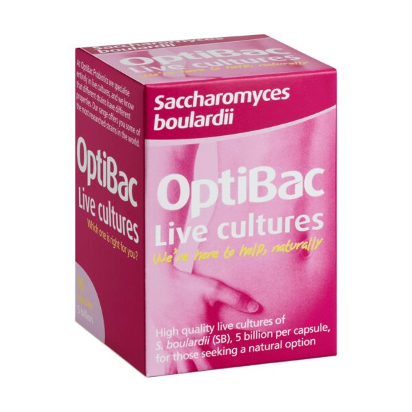 Optibac Probiotics Saccharomyces Boulardii Capsules T2