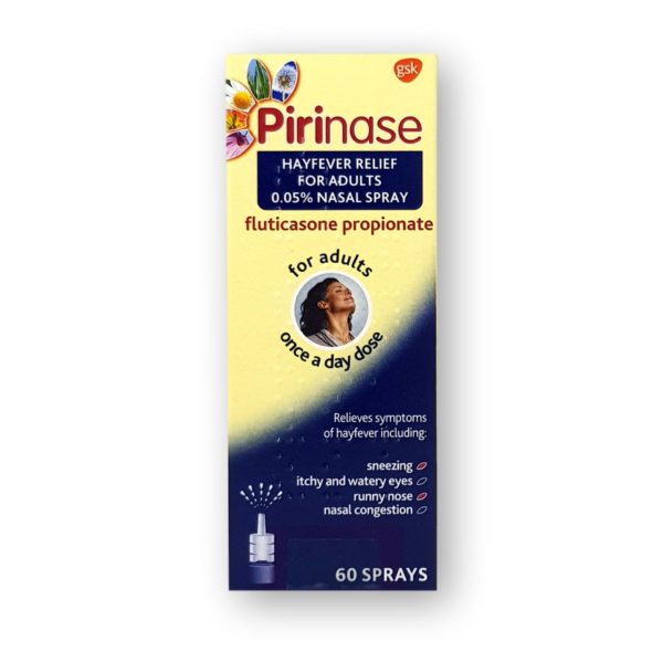 Pirinase Hayfever Relief For Adults 0.05% Nasal Spray 60's