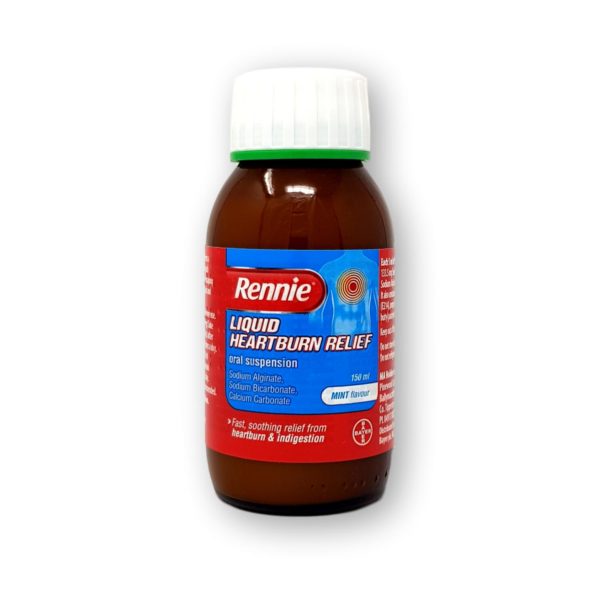 Rennie Liquid Heartburn Relief Oral Suspension Mint Flavour 150ml
