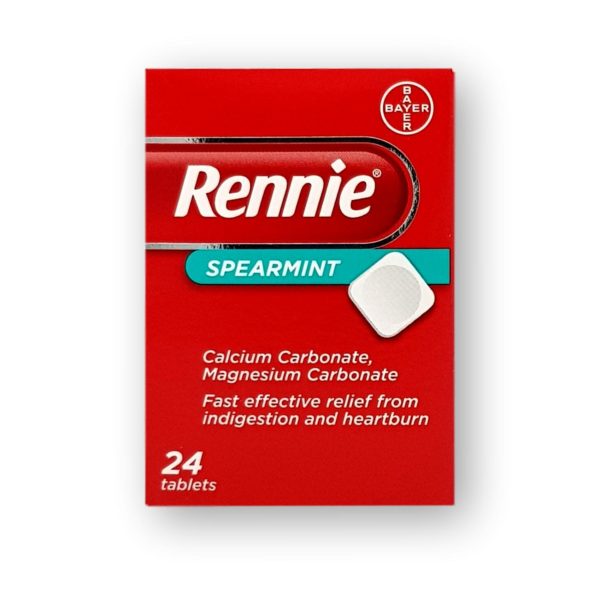 Rennie Spearmint Chewable Tablets 24's