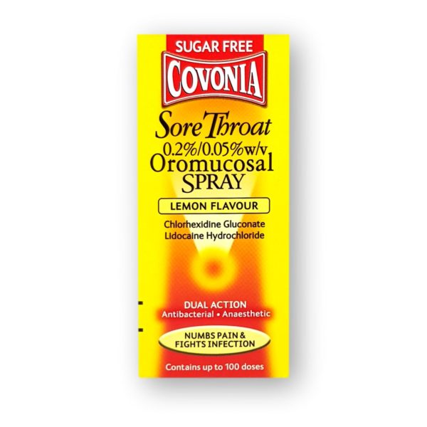 Covonia Sore Throat Spray Lemon 30ml