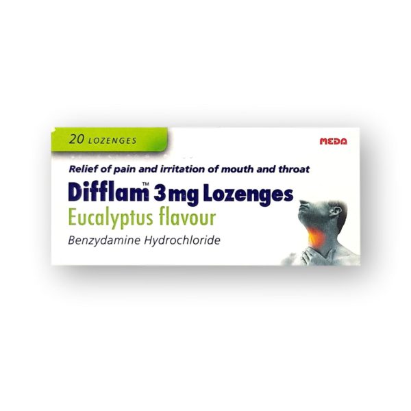 Difflam 3mg Lozenges Eucalyptus 20's
