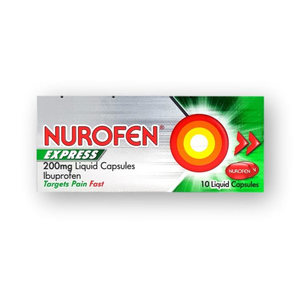 Nurofen Express 200mg Liquid Capsules 10's