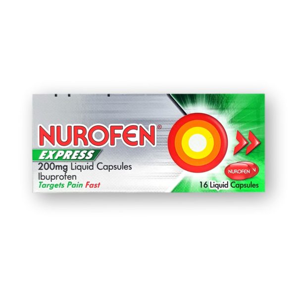 Nurofen Express 200mg Liquid Capsules 16's