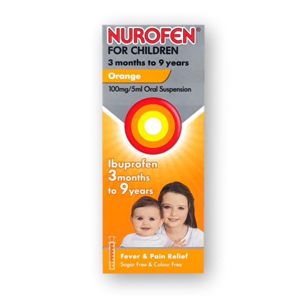 Nurofen For Children Orange 100mg/5ml Oral Suspension 100ml