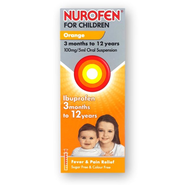 Nurofen For Children Orange 100mg/5ml Oral Suspension 200ml