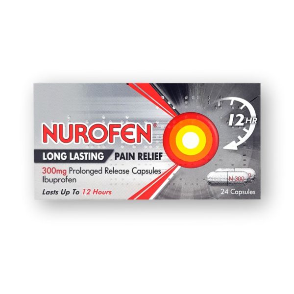 Nurofen Long Lasting Pain Relief 300mg Prolonged Release Capsules 24's