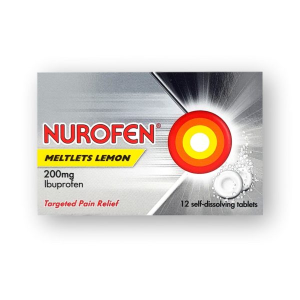 Nurofen Meltlets Lemon 200mg Self-Dissolving Tablets 12's