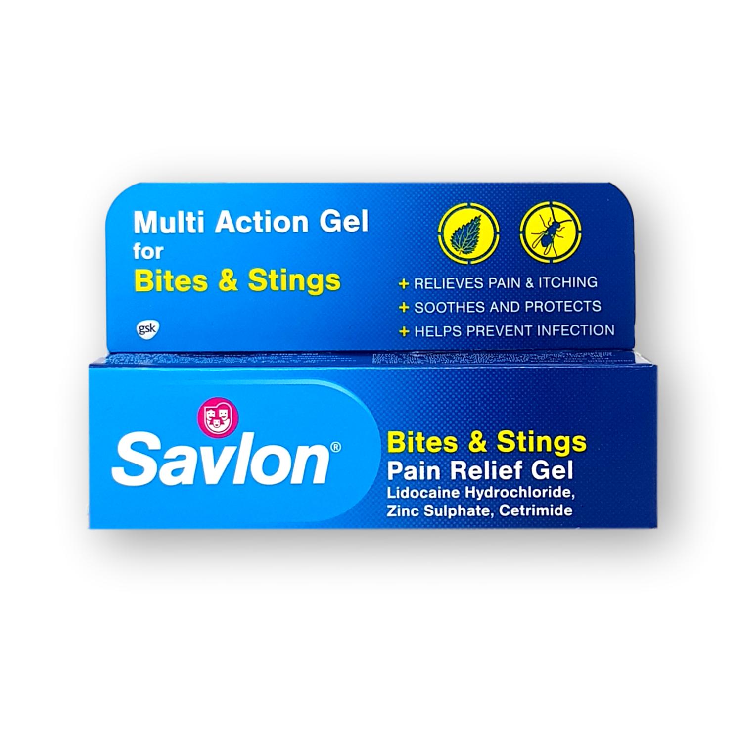 Savlon Bites & Stings Pain Relief Gel 20g Welfare Pharmacy UK