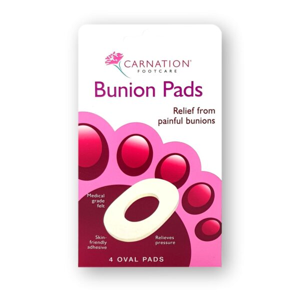 Carnation Bunion Oval Pads 4's