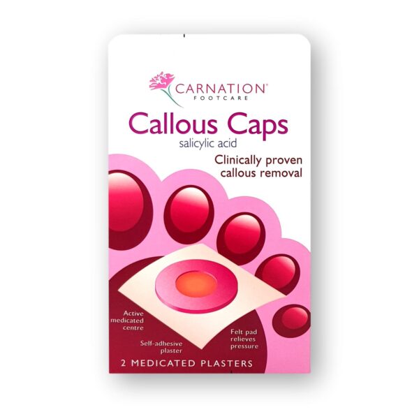 Carnation Callous Caps Medicated Plasters 2's