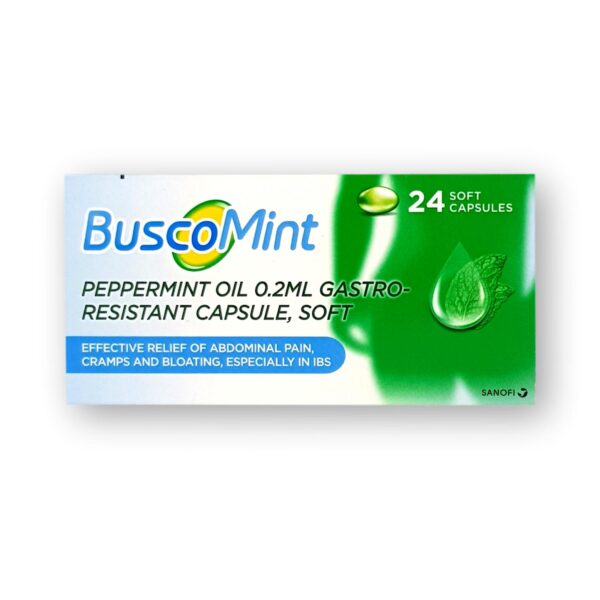BuscoMint Peppermint Oil 0.2ml Soft Capsules 24's