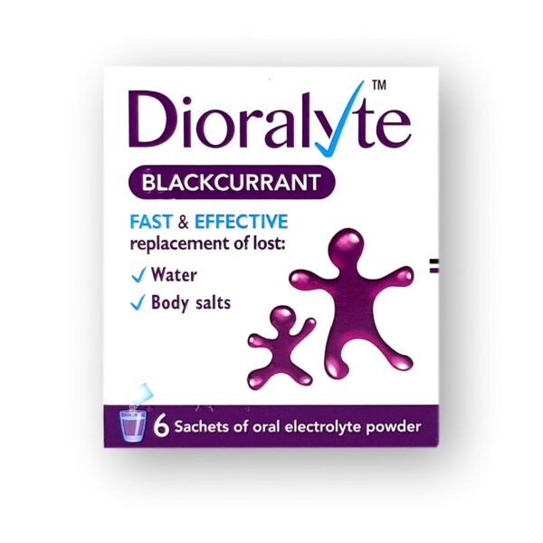 Dioralyte Blackcurrant Oral Electrolyte Powder Sachets 6's