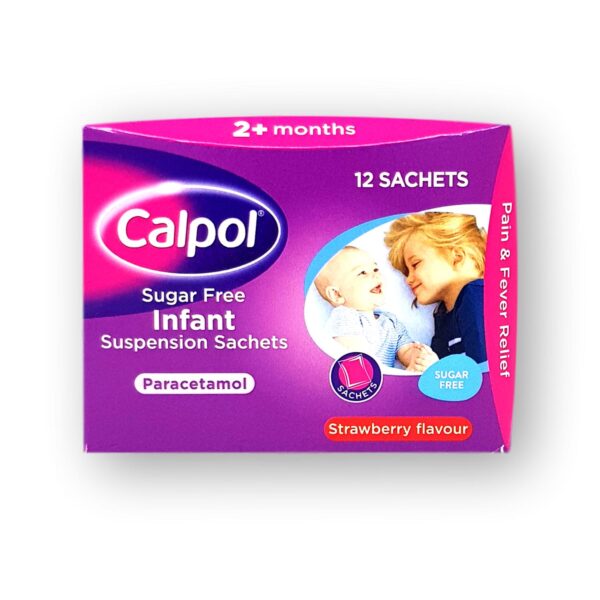 Calpol Infant Suspension Sachets Sugar Free Strawberry 12's