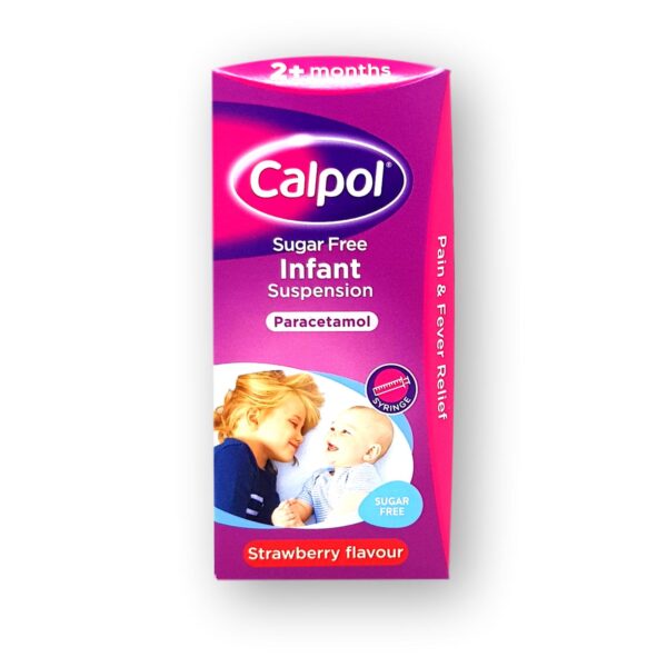 Calpol Infant Suspension Sugar Free Strawberry 100ml