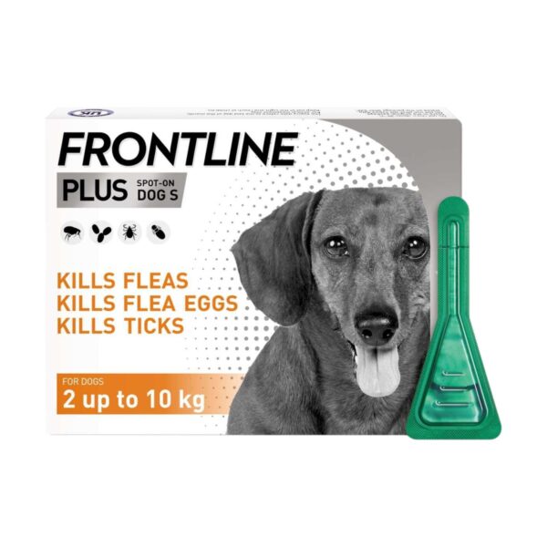 Frontline Plus Flea & Tick Treatment for Small Dogs (2-10 kg) Pipettes