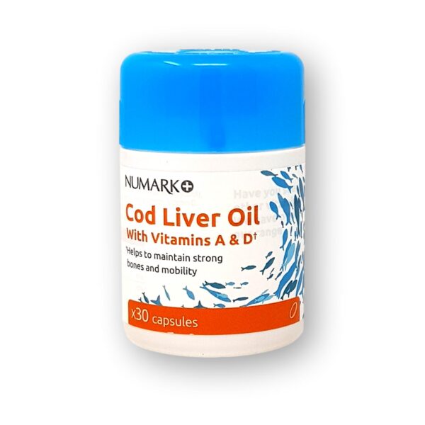 Numark Cod Liver Oil with Vitamin A&D Capsules 30's