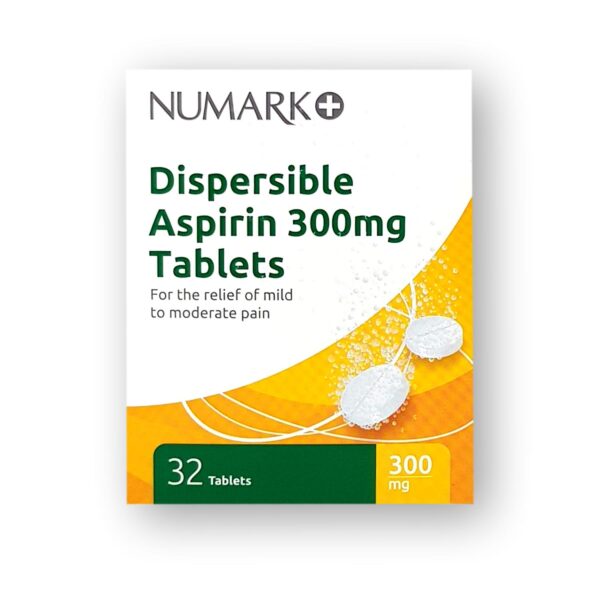 Numark Dispersible Aspirin 300mg Tablets 32's