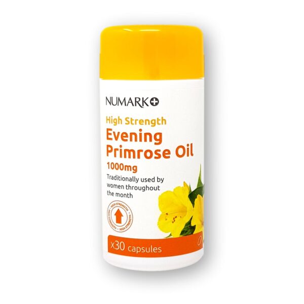 Numark High Strength Evening Primrose 1000mg with Vitamin E Capsules 30's
