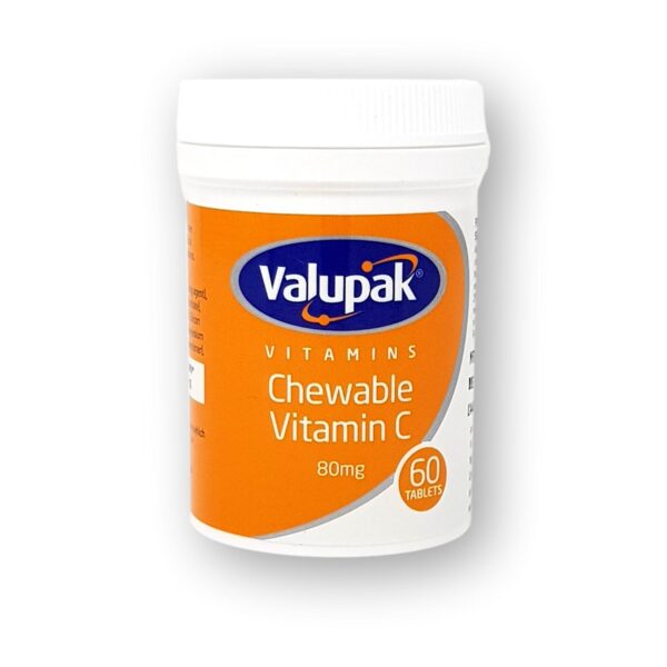 Valupak Vitamin C Chewable 80mg Tablets 60's