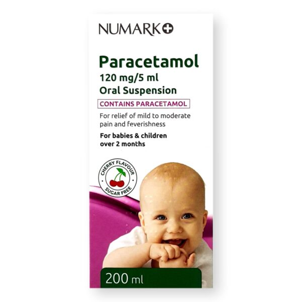 Numark Paracetamol 120mg/5ml Oral Suspension Sugar Free 200ml