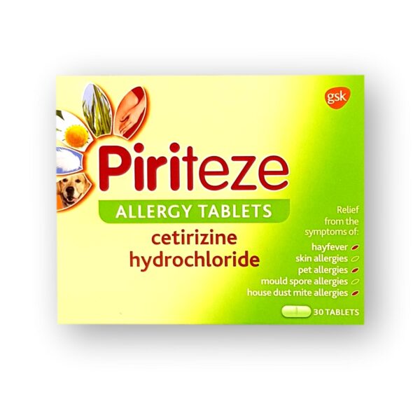 Piriteze Allergy Tablets 30's