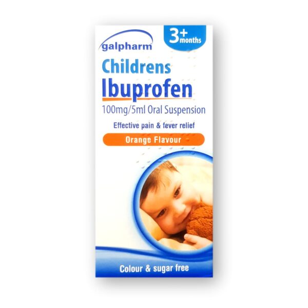Galpharm Ibuprofen 100mg/5ml Oral Suspension Sugar Free 100ml
