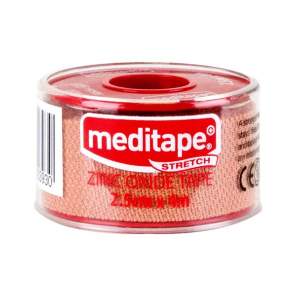 Meditape Stretch Zinc Oxide Tape 2.5cmx4m