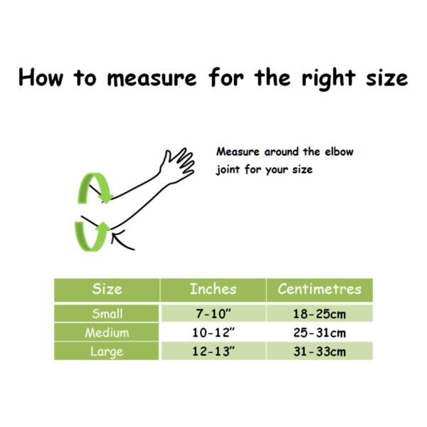 Physiologix Essential Elbow Support Sizing