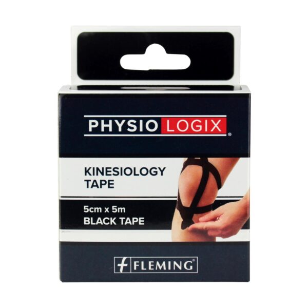 Physiologix Kinesiology Tape Black 5cmx5m