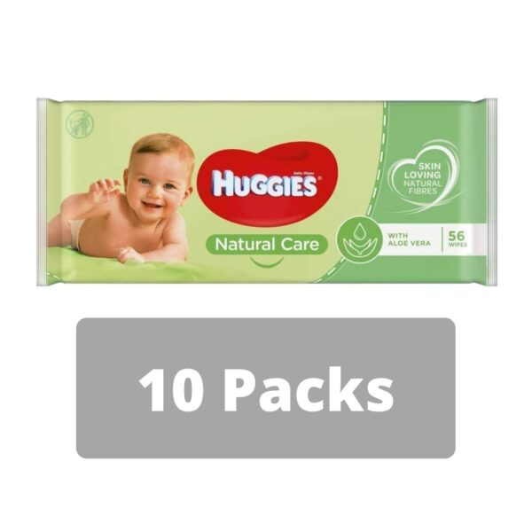 Huggies Natural Care Baby Wipes 56's (10 Packs)