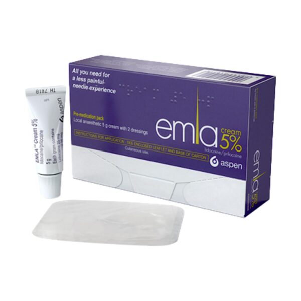 Emla Cream 5g tube and two dressings