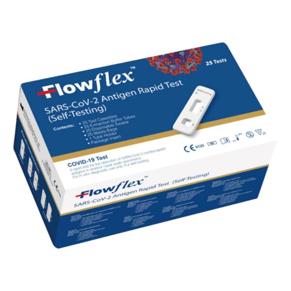 Flowflex Antigen Rapid Test Lateral Flow Self-Testing Kit 25 Pack