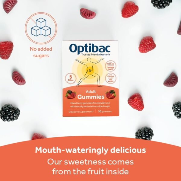 Optibac Probiotics Adult Gummies | With Vitamin D For Gut And Immune Health - View #6